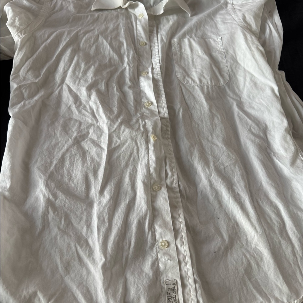 Paul Stuart White Cotton Dress Shirt